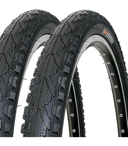 YunSCM 2er-Pack 26 Zoll Reifen 26x1.75 ETRTO 47-559 Und 26 Zoll Schlauch Verdickter Schrader Ventil AV32mm Kompatibel 26x1.70 26x1.75 26x1.80 Fahrradreifen Und Schlauche (weiß