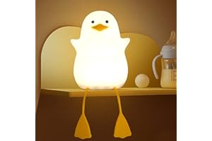LIGHTZZ Duck Night Light, Duck Gifts for Girls, Kids Night Light Bedside Lamp for Nursery, ABS+SIL, Touch Control, Portable and Rechargeable Dimmable, Birthday Gifts for Boys Girls
