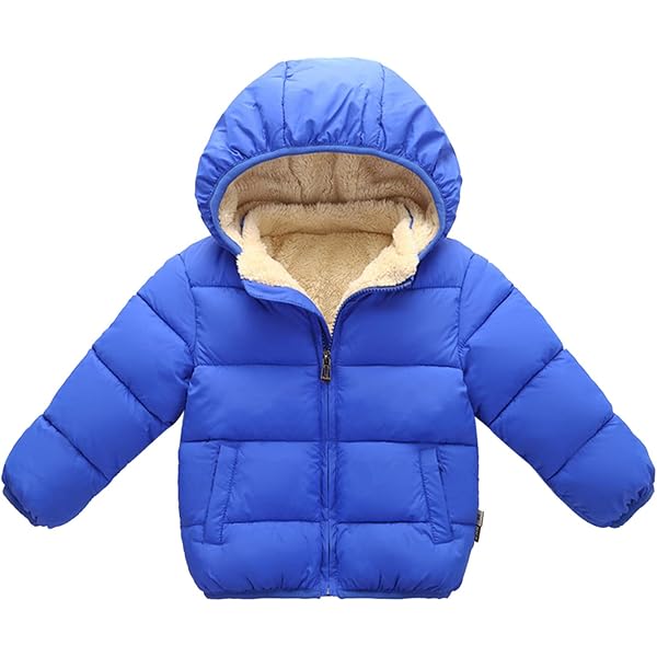 Manteau Bébé Garçon/fille 1-6 Ans - Doudoune à Capuche Rembourrée - Pour Ski, Hiver, Plein Air - Tailles 90 à 130