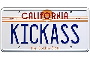 CELEBRITY MACHINES Elvira | KICKASS | Metal Stamped License Plate