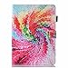Produktbild iPad Mini Hülle, iPad Mini 2 Hülle, iPad Mini 3 Hülle, A-BEAUTY Gemälde Senior Ledertasche Flip alle Versionen des Apple iPad mini für Apple iPad mini/ iPad mini 2/ iPad mini 3, Bunter Regenbogen