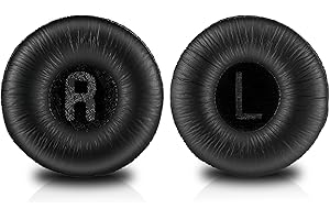 HUGWAIT 2Pcs Cuscinetti Cuffie per JBL Tune 450BT 520BT 510BT 500BT, Copri Cuffie Universali 70mm, Cuscinetti Auricolari di Ricambio in Pelle PU e Spugna, Padiglioni Cuffie Compatibile con JBL E40BT