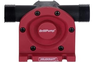Milescraft Bohrmaschinen Pumpe 1314 - Selbstansaugende Wasserpumpe - 3000 l/h - ideal als Gartenpumpe oder zum Auspumpen verschiedener Wasserbetten