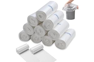 FAELNK Sacchi per la Spazzatura Piccoli 3L, 360stk, Mini Sacchi per la Spazzatura per Mini Tavolo Cestino Bagno Ufficio Auto Sacchetto per la Spazzatura Cibo Sacchetto per la Spazzatura