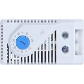 KTS 011 Mechanical Thermostat, Bimetal Controller, Adjustable 0-60&deg;C Normally Open, DIN Rail Mount for Electric Cabinet Fan C