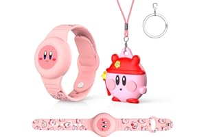 Lot de 2 bracelets et colliers compatibles AirTag - MOWYEOK - Étanche - Réglable - Pour enfants - Collier Air Tag caché - Compatible avec étui de suivi de localisation AirTag
