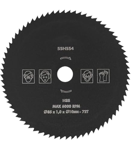 Lames De Scie Circulaire HSS EJ.LIFE - 54,8 Mm - Lot De 3 Lames Et 1