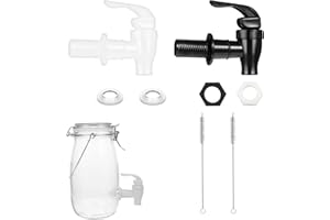 DHWEKU 2 Pezzi Rubinetto in Plastica Beverage Dispenser Replacement Spigot Rubinetto Dispenser per Acqua Birra Vino Succo di Bottiglia
