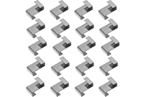 HONGCI 100 Pcs 301 Boucle en Z en Acier Inox pour vitrage de serre chaude,pinces de fixation pour vitre de verre à effet de serre