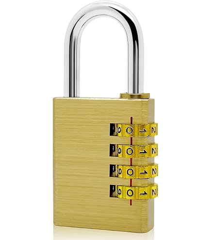 ABUS Zahlenschloss 165/30 – 2er Set, Messing, 3-stelliger Code, Für Koffer, Spind, Sicherheitslevel 3