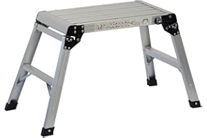Oypla 150kg Folding Aluminium Work Platform Step Up Bench Ladder EN131