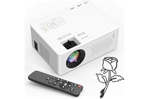 PUXINAT Beamer, Mini Beamer Tragbarer, Full HD 1080P unterstützt Projektor, 50%-100% Zoom, Bluetooth 5.2, 200 Zoll Heimkino, Kompatibel mit Smartphone/TV Stick/Laptop