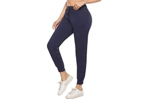 iClosam Damen Sporthose High Waist Freizeit Elastischer Bund Jogginghose mit Taschen Pantaloni da Yoga Donna
