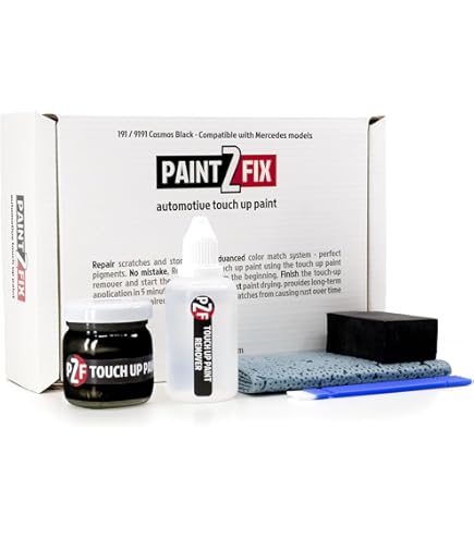 POUR MERCEDES COSMOS NOIR 191 Kit Peinture De Retouche Rayures éclats Réparation EUR 23,14 - FR