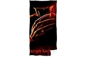 NEW LINE CINEMA Serviette de Bain Unisexe pour Enfant Motif Horreur Freddy Krueger 70 x 140 cm Multicolore, Multi-Coloured, 70 x 140 cm