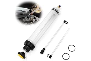QGGTQG Ölabsaugpumpe 500ml Ölabsaugspritze Handpumpe Flüssigkeitsabsauger und Füllpumpe mit 2 Schlauch und EIN Paar Ersatzgummiringe Ölabsaugpistole für Motoröl, Getriebeöle, Kühlmittel (500ml)