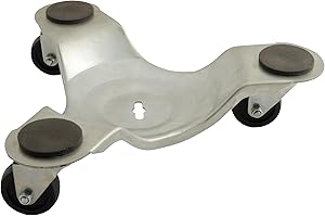 Vestil LEG-D-12-4PK Leg Dolly, 300 lb. Capacity, 12" x 10-3/4", Silver (Pack of 4)