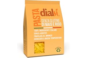 DIALSÌ, Risoni, Pasta Senza Glutine di Mais e Riso, Trafilata al Bronzo, Ingredienti 100% Italiani, Senza Additivi, Cottura 8-9 Minuti, Confezione da 300g
