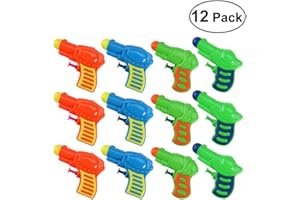 TOYMYTOY Acqua pistola Squirt pistola di plastica per bambini confezione da 12 (colore casuale)