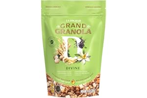 FOURMI BIONIQUE La Fourmi - Grand Granola Divine - Granola chocolat blanc, noix de macadamia, vanille, flocons d’avoine - 85% d’ingrédients bio - naturel - granola bio
