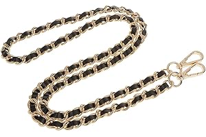 Cutefly, Chaîne de sac pour femme Mixte, Doré + noir