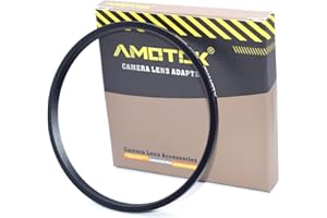 AMOTOK 67mm a 52mm Adattatore per obiettivo da,anello step-down con filtro da 67mm-52mm, compatibile con tutti gli accessori da 52mm.Realizzato in CNC