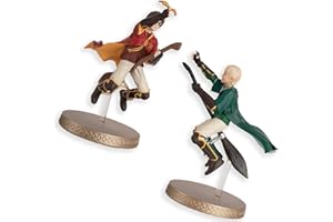 Eaglemoss Collections Wizarding World - Figura de Harry & Draco Quidditch Duo (año 2) - Colección de Figuras del Mundo mágico