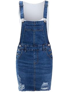 women's denim dungaree dress uk