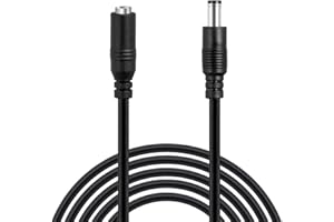 Wicked Chili 3 m DC przedłużacz kompatybilny z Philips HUE Lightstrip Plus White and Color Ambiance (71903/55/PH wersja 2015, 2016, 2017) przedłużenie między zasilaczem a kontrolerem