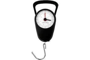 Eaxus® Balance à bagages analogique/balance à bagages - jusqu'à 35 kg avec crochet à bagages