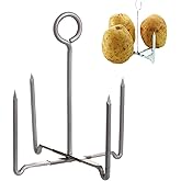 Vision4ever Spiked Folding Oven Baked Jacket Potato Baker Stand Potato Baker Holder Tray Cooker Stand Steamer Potato Baked