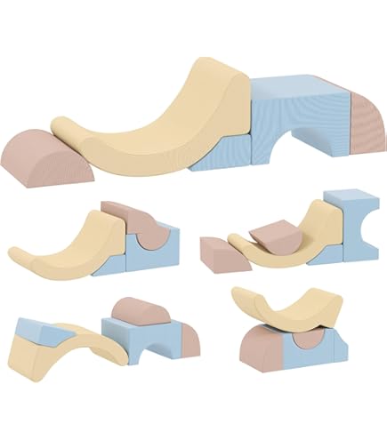 Set Blocchi Per Arrampicata Morbida - 5 Pezzi Multicolore Per Bambini - Foto 2