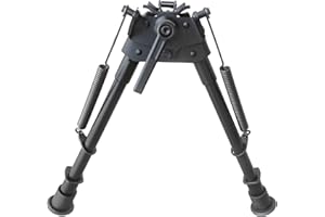 BRAVOVSKI 9-13" Zweibeine Bipod Höhe verstellbar Schwenker Hebel gefedert Montage an Riemenbügelöse Mit Pod-Loc