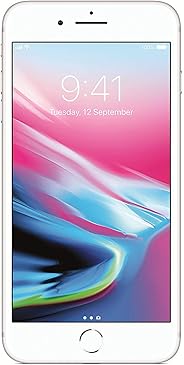 Apple iPhone 8 Plus UK Sim-Free Smartphone, 64 GB - Silver (Renewed)