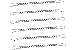 Angoily Lot de 6 chaînes décoratives à suspendre : chaîne en métal pour panneaux de porte, décoration de sécurité incendie