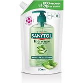Sanytol &ndash; Moisturizing Hand Soap Aloe Vera and Green Tea &ndash; Refill 500 ml | Combines protection against external agents with t