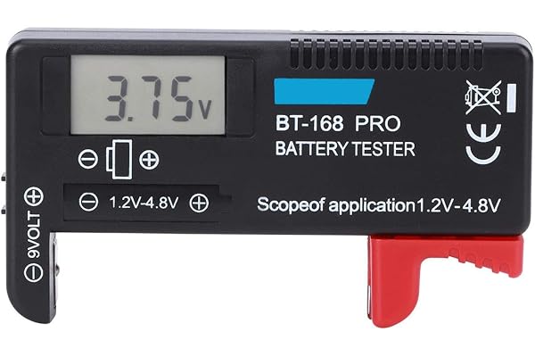 Batteritestare, BT-168 PRO Digital LCD-batteritestare 1.2V-4.8V Batterikontroll för små batterier Knappcell