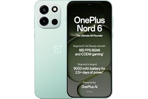 OnePlus Nord 6 | 8GB+256GB | Fresh Mint | Snapdragon 8s Gen 4 | Segment's First Stable 165FPS Gaming | Segment's Largest 9000