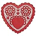 Produktbild Unique Party 62893 Türschließer 15 cm rot Herz Tortenspitzen aus Papier, 30 Stück