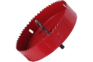 HO2NLE Sierras Perforadoras 150mm, Sierra de Corona Perforadoras Bi-Metal con Adaptador y Broca Piloto para Madera Metal Aluminio PVC Plástico Taladro Percutor Impacto