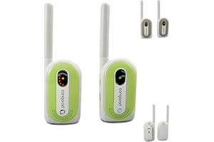 CANGAROO Babyphone Maternal Instinct bis 1,3 km Reichweite, Empfänger mit Gürtelclip grün