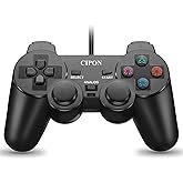 Cipon PS-2 Konsolu i&ccedil;in Kablolu Kontrol&ouml;r, Siyah Uzaktan Kumandalar, &Ccedil;ift Titreşimli PS-2 Aksesuarları Gamepad, 71 IN Kablo