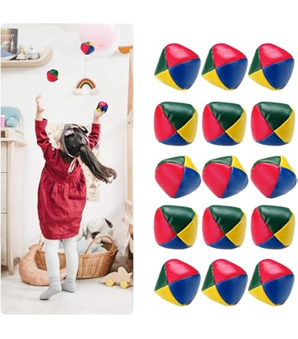 Fun In Motion Balles Jonglage LED Glow - Set De 3 Avec 22 Modes Lumineux Rechargeables