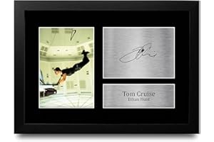 HWC Trading FR A4 Tom Cruise Mission Impossible Ethan Hunt - A4 Framed Regali Stampati Autografo Firmato Immagine Per Gli Appassionati Di Memorabilia Di Film - A4 Incorniciato