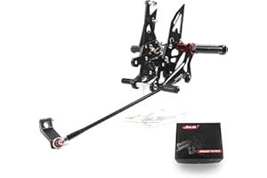 Arashi (Version2.0) Regolabile Pedaline Pedane Posteriori Pedane Arretrate Pedane Poggiapiedi per Yamaha FZ1 2006-2016 FZ8 2010-2013 Posteriori Pedane Pedale Pedalino Nero 2007 2008 2009 2011 2012 14