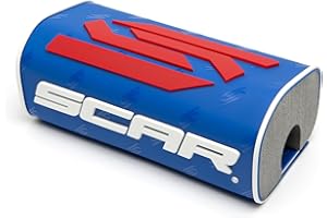 SCAR Paracolpi Coprimanubrio moto cross Protezione Manubrio senza traversino - Blu