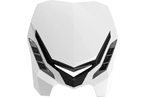 Polisport 8670800001 - Faro anteriore E-BLAZE in fibra di carbonio con lampada a LED compatibile con tutti i modelli motocross/enduro in colore bianco