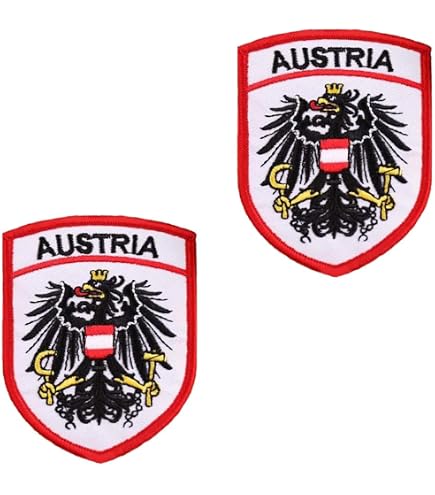Österreich Patch Klett – Reflektierender Bundesadler AUT, 8x5 Cm, Tarnfarbe