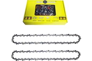 SAND DR BRUSH Correntes de sierra para motosierra 12 Pulgadas，Cadenas de Sierra Paso 3/8"，Calibre 0.05”(1.3mm)，Eslabones 44DL，Cadena de motosierra longitud 41cm，Cadena de Accesorios de repuesto Tesouras de podar