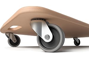 ‎BIGDEAN BigDean Plattformwagen bis 250kg belastbar Rollbrett mit bodenschonenden TPE Rollen Transportroller Möbelroller